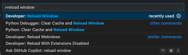 Reload Window